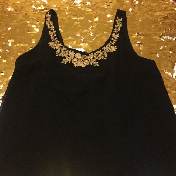 Forever 21 Tops - Forever 21 black & gold tank top Forever 21 Tops - Forever 21 black & gold tank top